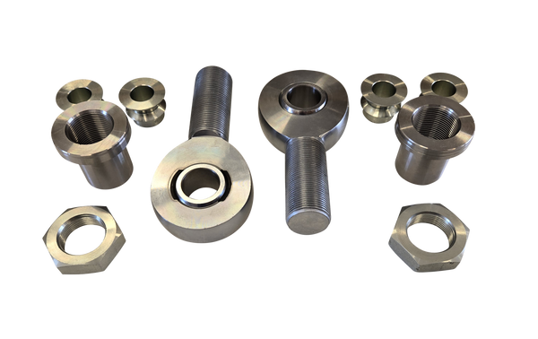 1.5" Heim Joint set, 1.25" bore, 7/8" bolt Tube adapter and spacers included