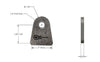 1.5" Flat Bottom shock tab, Pair (2)