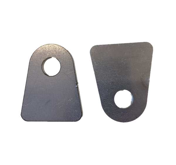 1.5" flat bottom panel mounting tab 1/8" thick Pair (2)