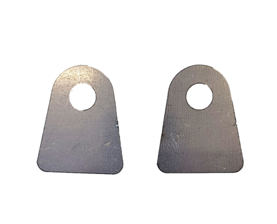 1.5" flat bottom panel mounting tab 1/8" thick Pair (2)
